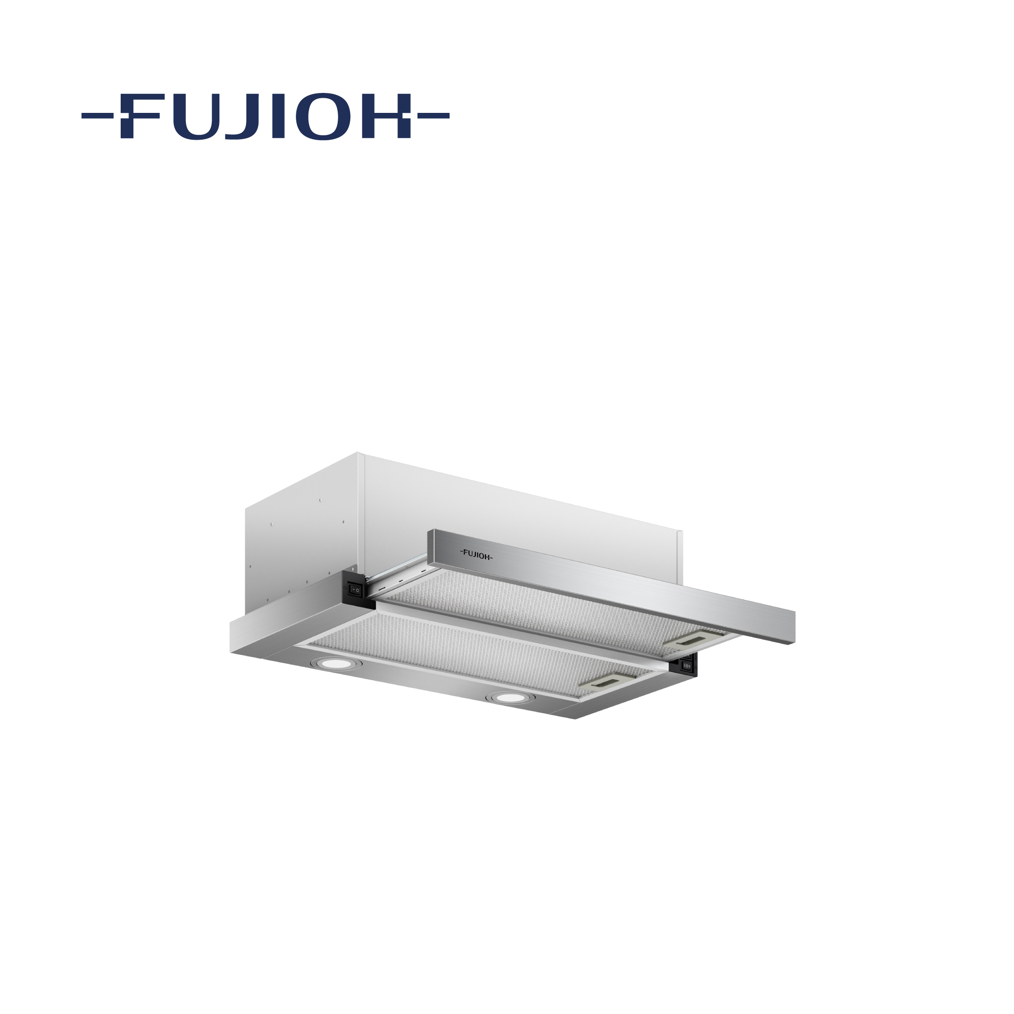 Slim Telescopic Hood with Sliding Front Panel
