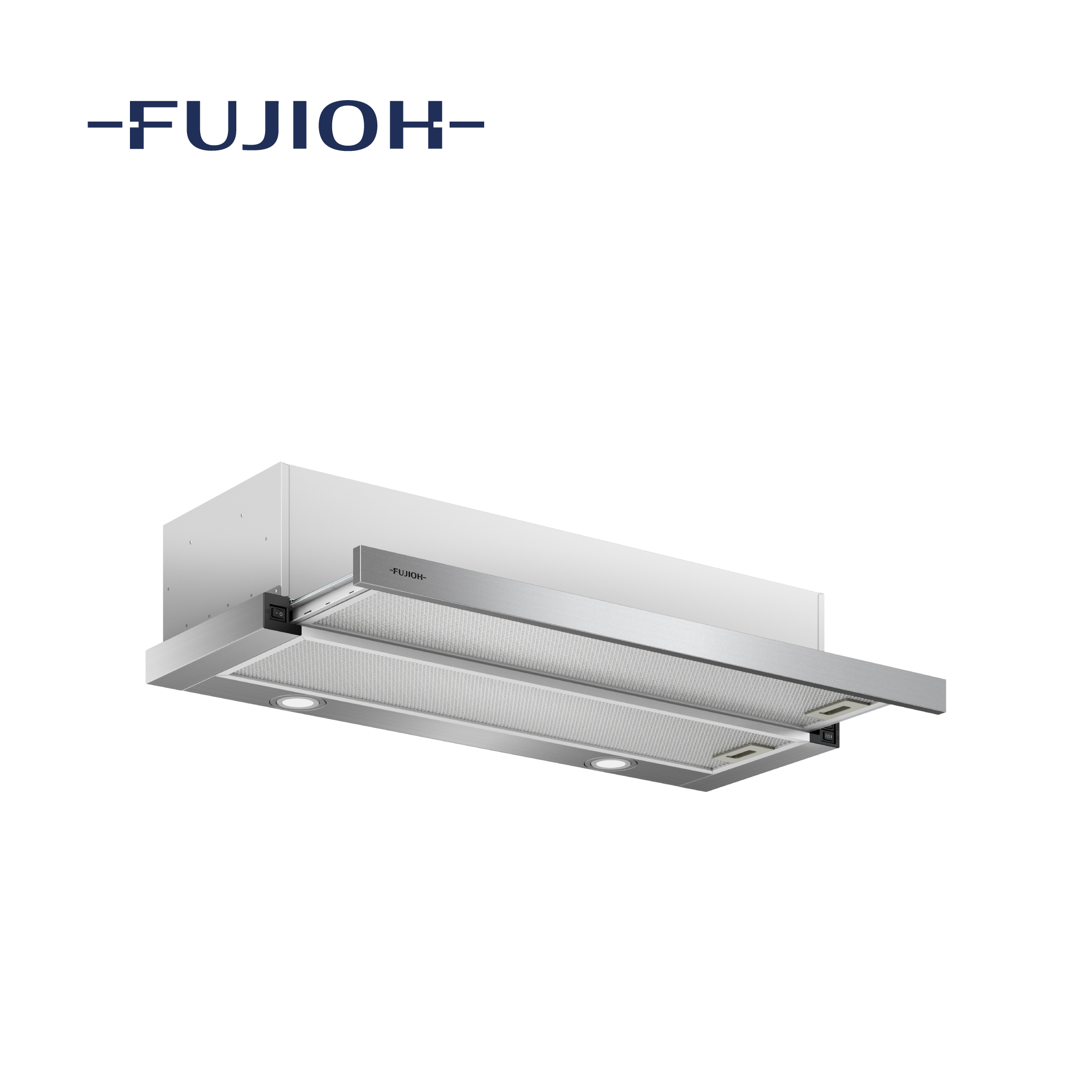 Slim Telescopic Hood with Sliding Front Panel
