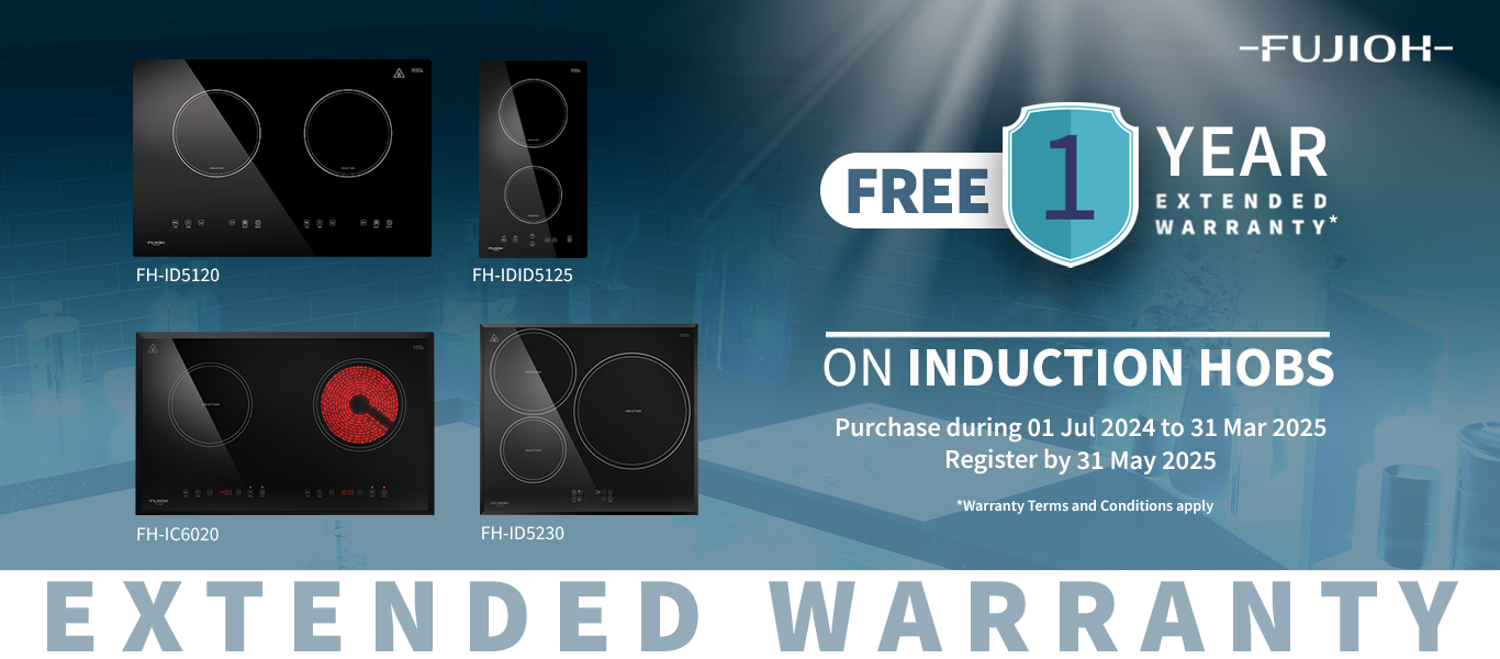 1 YEAR EXTENDED WARRANTY FOR FUJIOH INDUCTION HOBS